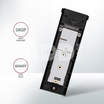 AXAGON External USB-C 10Gbps metal box for M.2 NVMe SSD disks