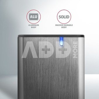 AXAGON External USB-C 3.2 Gen 2 metal box for M.2 NVMe & SATA SSD disks