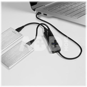 AXAGON Four-port USB 3.0 hub with fast charging and power support | HUE-S2B