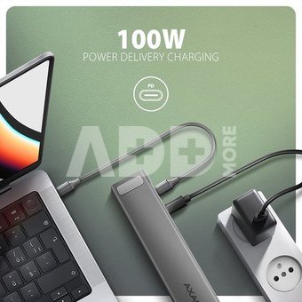 AXAGON HMC-10HLS USB hub 10in1 5Gbps,4xUSB,HDMI,LAN,SD