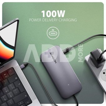 AXAGON HMC-6GM2 USB hub 6in1 10Gbps HDMI M.2 NVME PD