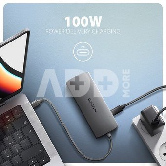 AXAGON HMC-8HLSA USB hub 8in1 5Gbps HDMI audio LAN PD