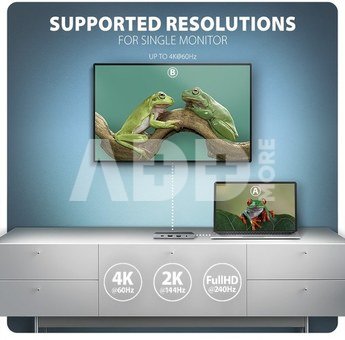 AXAGON HMC-8HLSA USB hub 8in1 5Gbps HDMI audio LAN PD