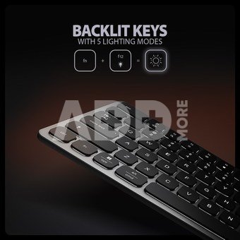 AXAGON HMC-KB-US USB hub 8in1 5Gbps keyboard HDMI PD