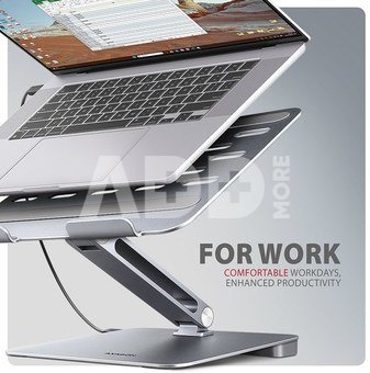 AXAGON HMC-STND USB hub 6in1 ALU stand for laptop