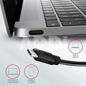 AXAGON Hub HMC-5G2 2x USB-A + 2x USB-C + HDMI, USB-C 3.2 Gen 2 10Gbps, PD 60W, 13cm USB-C cable
