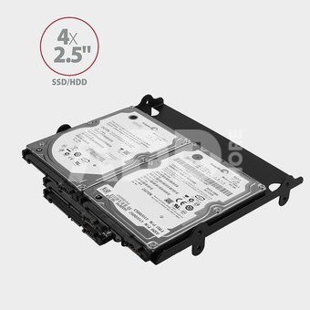 AXAGON Metal frame for mounting four 2.5" disks or two 2.5" disks and one 3.5" disk in a 5.25" position | RHD-435