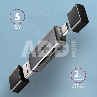 AXAGON Mobile USB 3.2 Gen 1 MINI card reader with USB-C and USB-A connectors | CRE-DAC