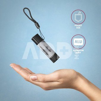 AXAGON Mobile USB 3.2 Gen 1 MINI card reader with USB-C and USB-A connectors | CRE-DAC