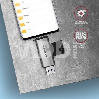 AXAGON Mobile USB 3.2 Gen 1card reader with USB-C and USB-A connectors | CRE-SAC