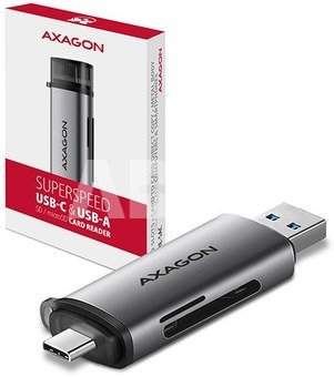 AXAGON Mobile USB 3.2 Gen 1card reader with USB-C and USB-A connectors | CRE-SAC