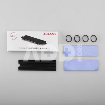 AXAGON Passive aluminum heatsink for all M.2 SSDs, size 2280, high 3 mm | CLR-M2L3