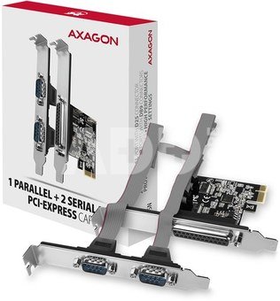 AXAGON PCI-Express card with one parallel and two serial ports 250 kbps | PCEA-PSN