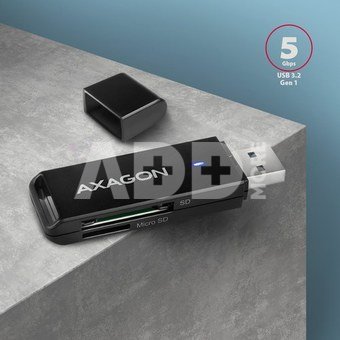 AXAGON Slim super-speed USB 3.2 Gen 1 card reader with a direct USB-A connector | CRE-S2N