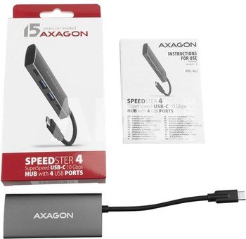 AXAGON SuperSpeed USB-C 10 Gbps SPEEDSTER 4 Hub | HMC-4G2