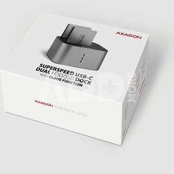 AXAGON | SuperSpeed USB DUAL 2.5"/3.5" HDD/SSD DUAL dock | ADSA-DC