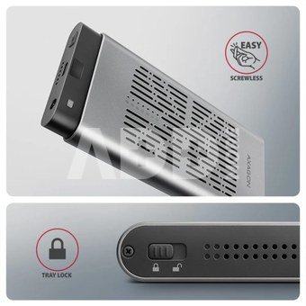 AXAGON USB-C 20Gbps Dual M.2 NVMe SSD CLONE MASTER Enclosure | EEM2-20GD
