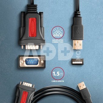 AXAGON USB - SERIAL Active Adapter | ADS-1PSN