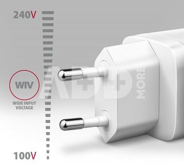 AXAGON Wallcharger 2x port (USB-A + USB-C), 20W | ACU-PQ20W