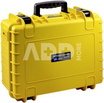 B&W International Type 5000 yellow incl. pre-cut foam