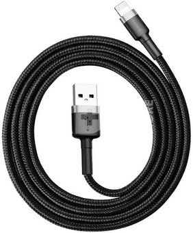 Baseus Cafule USB Lightning Cable 2.4A 0.5m (Gray+Black)