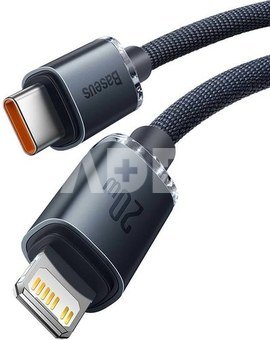 Baseus Crystal cable USB-C to Lightning, 20W, PD, 1.2m (black)