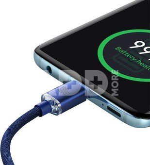 Baseus Crystal Shine cable USB-C to USB-C, 100W, 2m (blue)