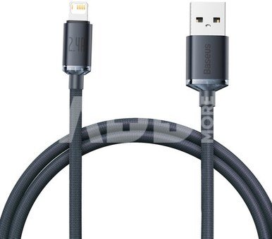 Baseus Crystal Shine cable USB to Lightning, 2.4A, 1.2m (black)