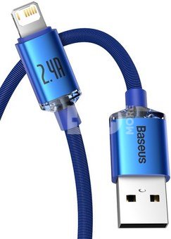 Baseus Crystal Shine cable USB to Lightning, 2.4A, 1.2m (blue)