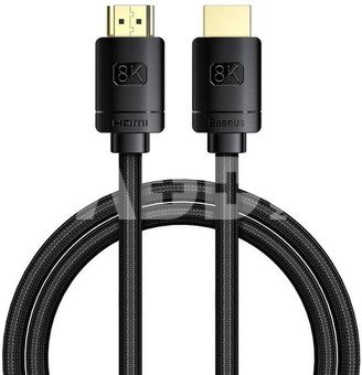 Baseus High Definition Series HDMI 2.1 cable, 8K 60Hz, 3D, HDR, 48Gbps, 1m (black)