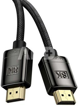 Baseus High Definition Series HDMI 2.1 cable, 8K 60Hz, 3D, HDR, 48Gbps, 2m (black)