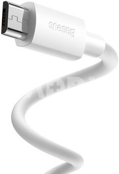 Baseus Simple Wisdom Data Cable Kit USB to Micro 2.1A (2PCS/Set) 1.5m White