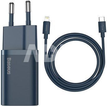 Baseus Super Si Quick Charger 1C 20W with USB-C cable for Lightning 1m (blue)