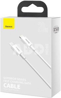 Baseus Superior Series Cable USB-C to Lightning, 20W, PD, 1,5m (white)