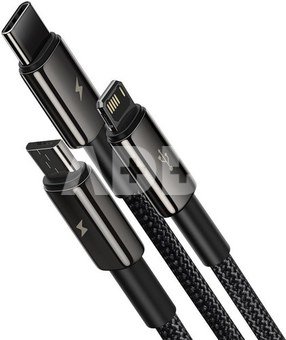 BASEUS Tungsten Gold One-for-three Fast Charging Black