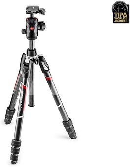 Manfrotto Befree GT Carbon Fibre Tripod Twist Lock, Ball Head (MKBFRTC4GT-BH)