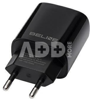 Beline Charger 20W USB-C + USB-A black