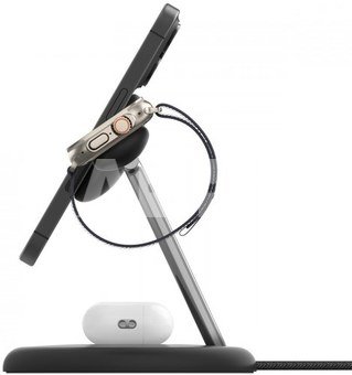 Belkin Boost Charge Pro 3-in-1 Qi2 15W black adjustabl