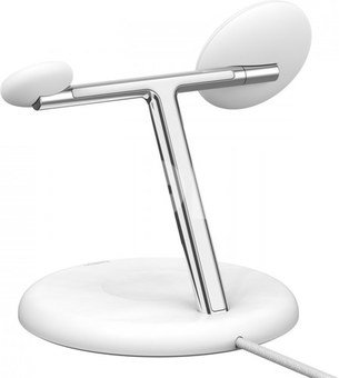 Belkin Boost Charge Pro 3-in-1 Qi2 15W white adjustabl