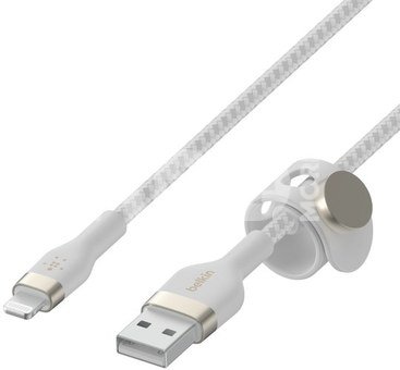 Belkin Flex Lightning/USB-A 1m mfi cert., white CAA010bt1MWH