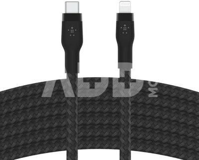 Belkin Flex Lightning/USB-C 15W 3m mfi. cert. black CAA011bt3MBK