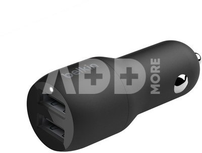 Belkin USB-A Car Charger 24W 1m Lightning-Cable CCD001bt1MBK