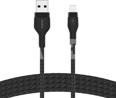 Belkin Flex Lightning/USB-A 1m mfi cert., black CAA010bt1MBK