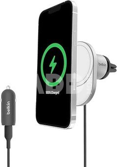 Belkin Magn.kabelloses Kfz-Lade- ger&auml;t Qi2(15W),incl.20W Netzteil