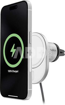 Belkin Magn.kabelloses Kfz-Lade- ger&auml;t Qi2 (15W), ohne Netzteil
