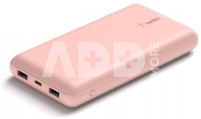 Belkin PowerBank 20 000mAh 15W USB-A/USB-C rose gold