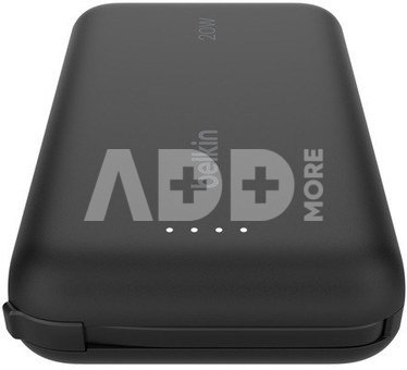 Belkin BOOST Charge Powerbk. 20W 10.000mAh USB-C schw. BPB021hqBK