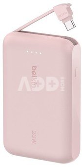 Belkin BOOST Charge Powerbk. 20W 10.000mAh USB-C rosa BPB021hqPK
