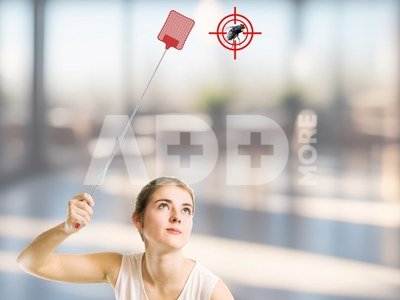 Beper C206UTI020 Telescopic Fly Swatter Paddle