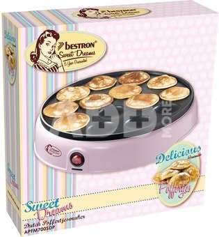 Bestron mini pancake maker APFM700SDP, pink